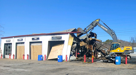 Big O Tire Store demolished